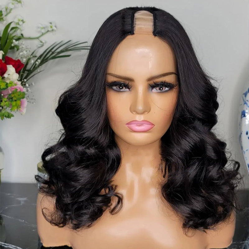 Perruque en U Body Wave de cheveux vierges 250% de densité