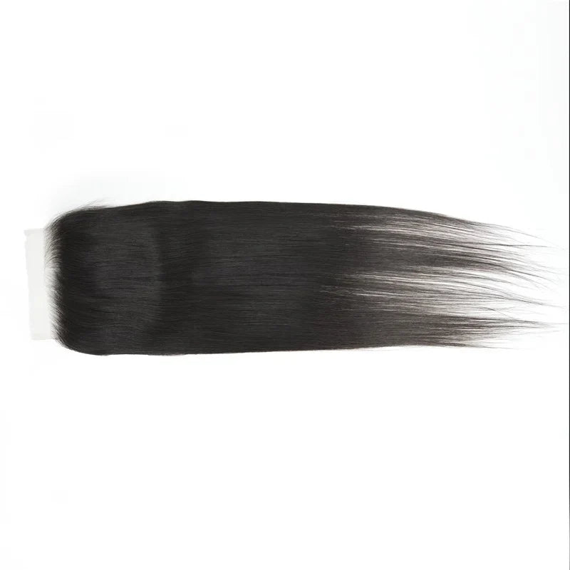 Closure HD 6x6 de cheveux Bruts (Raw) - Lisse - Noeuds fins et décolorés