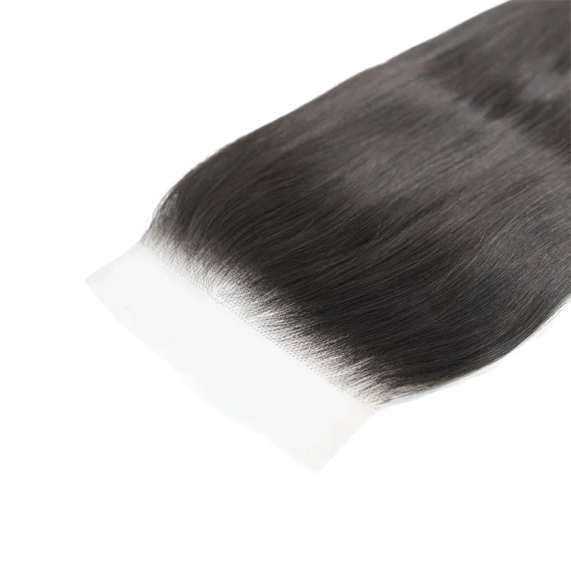 Closure HD 6x6 de cheveux Bruts (Raw) - Lisse - Noeuds fins et décolorés