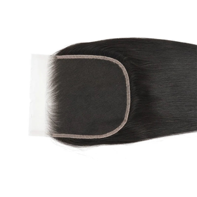 Closure HD 6x6 de cheveux Bruts (Raw) - Lisse - Noeuds fins et décolorés