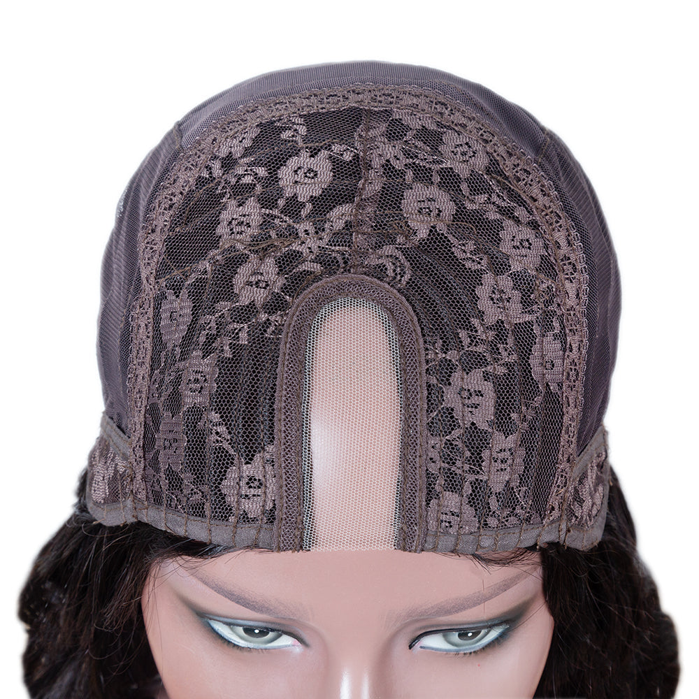 Perruque en U Body Wave de cheveux vierges 250% de densité