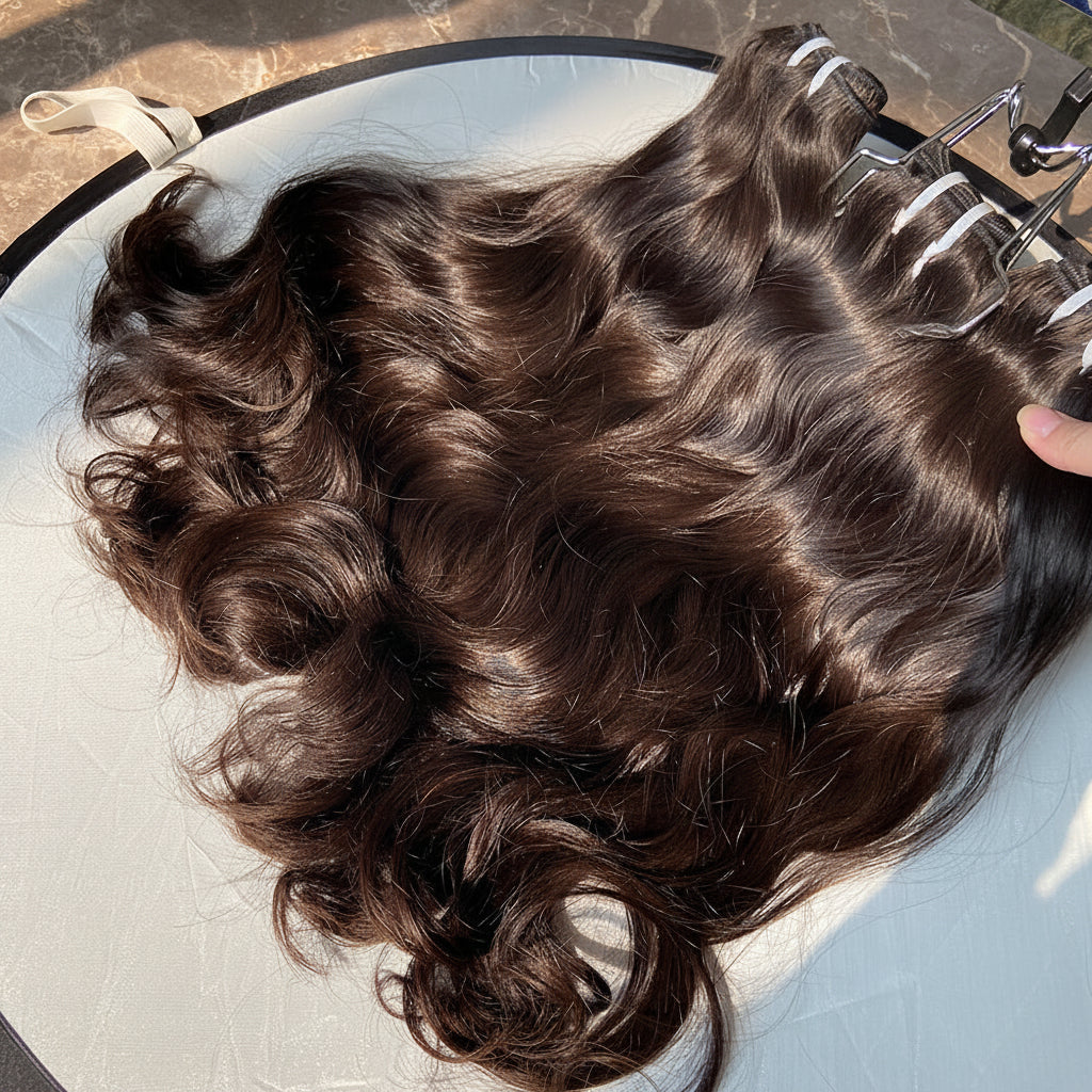 Offre complète 3 boules de Cheveux Brut Birman avec closure HD 5x5 - Inborn Wavy