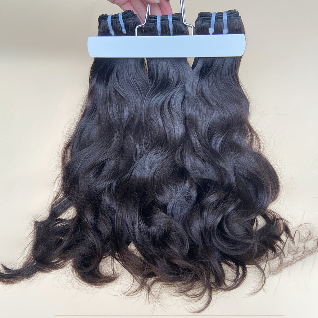 Offre complète 3 boules de Cheveux Brut Birman avec closure HD 5x5 - Inborn Wavy