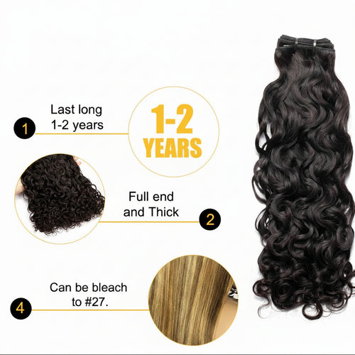 Offre spéciale 3 boules de Cheveux Vierge - Water Wave - Grade 10A