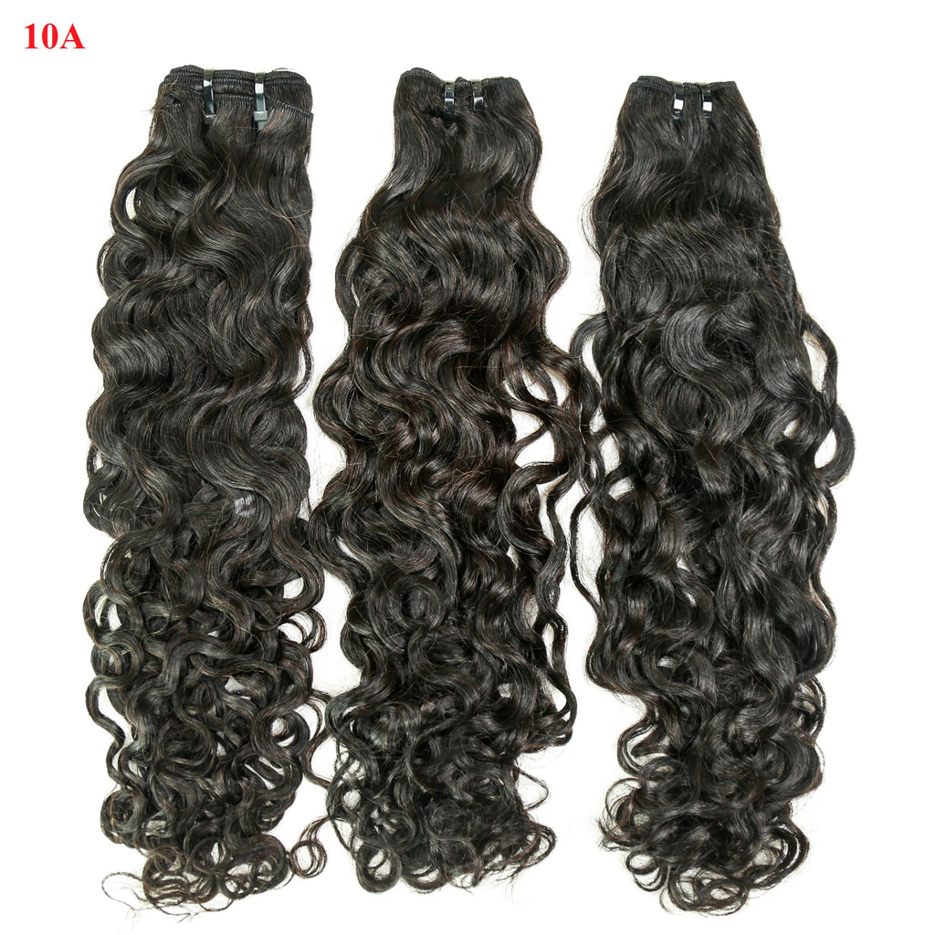 Offre complète 3 boules de Cheveux Vierge avec Lace frontale HD 13x6 - Water wave - Grade 10A