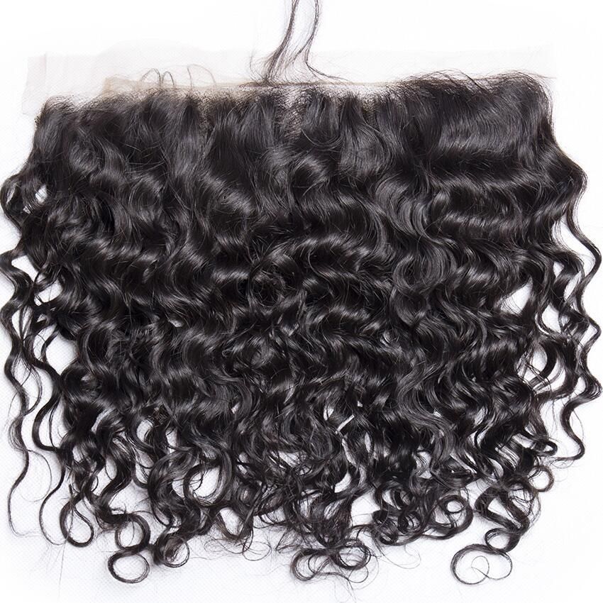 Offre complète 3 boules de Cheveux Vierge avec Lace frontale HD 13x6 - Water wave - Grade 10A
