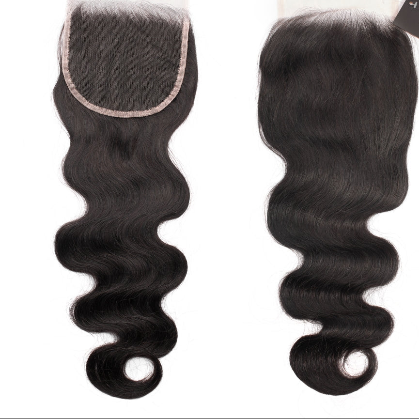 Offre complète 3 boules de Cheveux vierges avec closure 6x6 - Kinky straight - Grade 10A